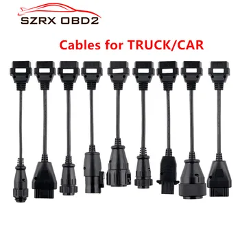 Car OBD2 Truck Cables Pro OBD OBDII Car cable Trucks Diagnostic tool connect cable 8PCS for Trucks 
Car OBD2 Truck Cables Pro OBD OBDII Car cable Trucks Diagnostic tool connect cable 8PCS for Trucks