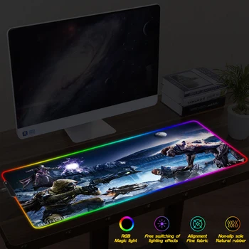 Large USB Wired RGB Mouse Pad Dimmable LED Lighting Gaming Gamer Mousepad Desktop Keyboard Mice Mat Computer Laptop
Large USB Wired RGB Mouse Pad Dimmable LED Lighting Gaming Gamer Mousepad Desktop Keyboard Mice Mat Computer Laptop