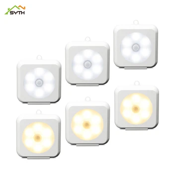 LED PIR Motion Sensor Light Battery Led Nightlight for Closet Wardrobe stair Lighting Hallway silver shell night lamp for home
LED PIR Motion Sensor Light Battery Led Nightlight for Closet Wardrobe stair Lighting Hallway silver shell night lamp for home