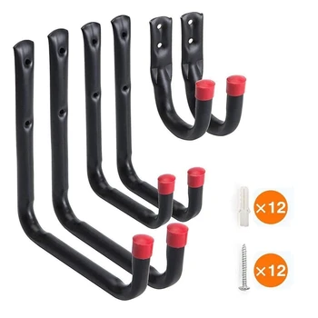 6 Pack Heavy Duty Garage Storage Utility Hooks Wall Mount Garage Hangers & Organizer for Ladder Tools Chair and Hose
6 Pack Heavy Duty Garage Storage Utility Hooks Wall Mount Garage Hangers & Organizer for Ladder Tools Chair and Hose