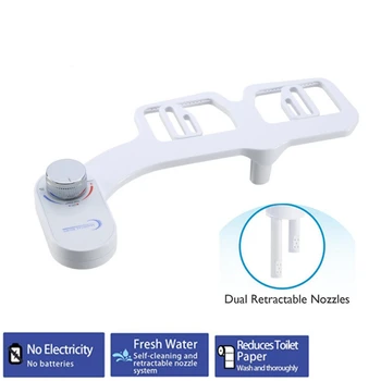 Non-Electric Bidet Fresh Water Spray Mechanical Bidet Toilet Seat Attachment Bidet Sprayer Mechanical Muslim Shattaf Washing New
Non-Electric Bidet Fresh Water Spray Mechanical Bidet Toilet Seat Attachment Bidet Sprayer Mechanical Muslim Shattaf Washing New