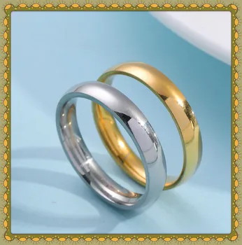 Accessories 4mm Inner and Outer Arc Smooth Titanium Couple's Stainless Steel Ring 2020 Men's Hot Selling Ring
Accessories 4mm Inner and Outer Arc Smooth Titanium Couple's Stainless Steel Ring 2020 Men's Hot Selling Ring
