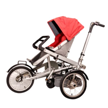 Parent-Child Bicycle Foldable Baby Stroller - Red
Parent-Child Bicycle Foldable Baby Stroller - Red