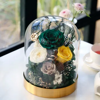 Rose In Flask Rose Flower Valentine's Day Gifts Creative Dried Rose Flower Glass Best Romantic Glass flower Decor#1224G25 
Rose In Flask Rose Flower Valentine's Day Gifts Creative Dried Rose Flower Glass Best Romantic Glass flower Decor#1224G25