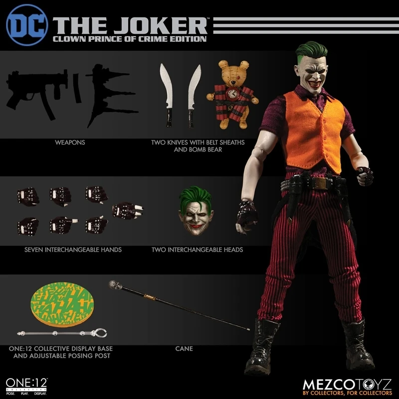 Genuine MEZCO Ant Clown DC Authorized 6 Inch Cloth Moveable Model Hand Do Crime Prince mode Figure Model Dolls Figurals
Genuine MEZCO Ant Clown DC Authorized 6 Inch Cloth Moveable Model Hand Do Crime Prince mode Figure Model Dolls Figurals