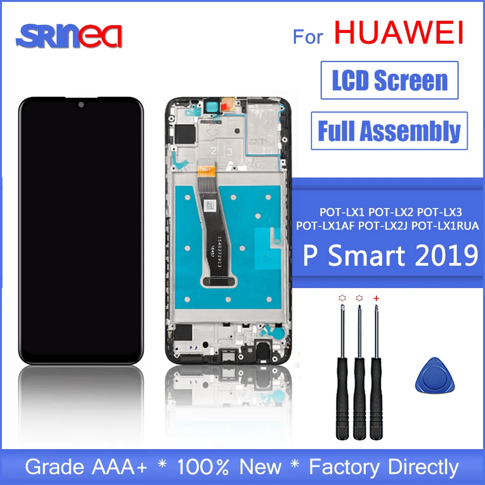 AAA Quality 10-Touch LCD For Huawei P Smart 2019 LCD With Frame LCD Screen Display For P Smart 2019 LCD Screen POT-LX1 L21 LX3
AAA Quality 10-Touch LCD For Huawei P Smart 2019 LCD With Frame LCD Screen Display For P Smart 2019 LCD Screen POT-LX1 L21 LX3