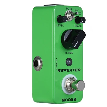 MOOER REPEATER Digital Delay Guitar Effect Pedal 3 Modes True Bypass Full Metal Shell with Kill Dry function
MOOER REPEATER Digital Delay Guitar Effect Pedal 3 Modes True Bypass Full Metal Shell with Kill Dry function