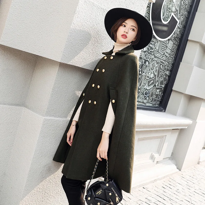 Loose-Fit Slimming Cloak Overcoat Large Size Women's Woolen Overcoat Version Woolen Jacket Women's 2019 Autumn New Style Korean
Loose-Fit Slimming Cloak Overcoat Large Size Women's Woolen Overcoat Version Woolen Jacket Women's 2019 Autumn New Style Korean