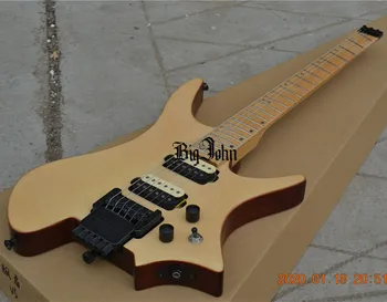 New Maple Fingerboard Fan Fretted Headless Electric Guitar,Natural Flame Maple Top Mahogany Body
New Maple Fingerboard Fan Fretted Headless Electric Guitar,Natural Flame Maple Top Mahogany Body