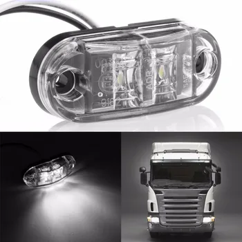 Hot Hot Selling 1 PC White 2LED Side Marker Clearance Light Lamp Car Truck Trailer Caravan 10-32V
Hot Hot Selling 1 PC White 2LED Side Marker Clearance Light Lamp Car Truck Trailer Caravan 10-32V