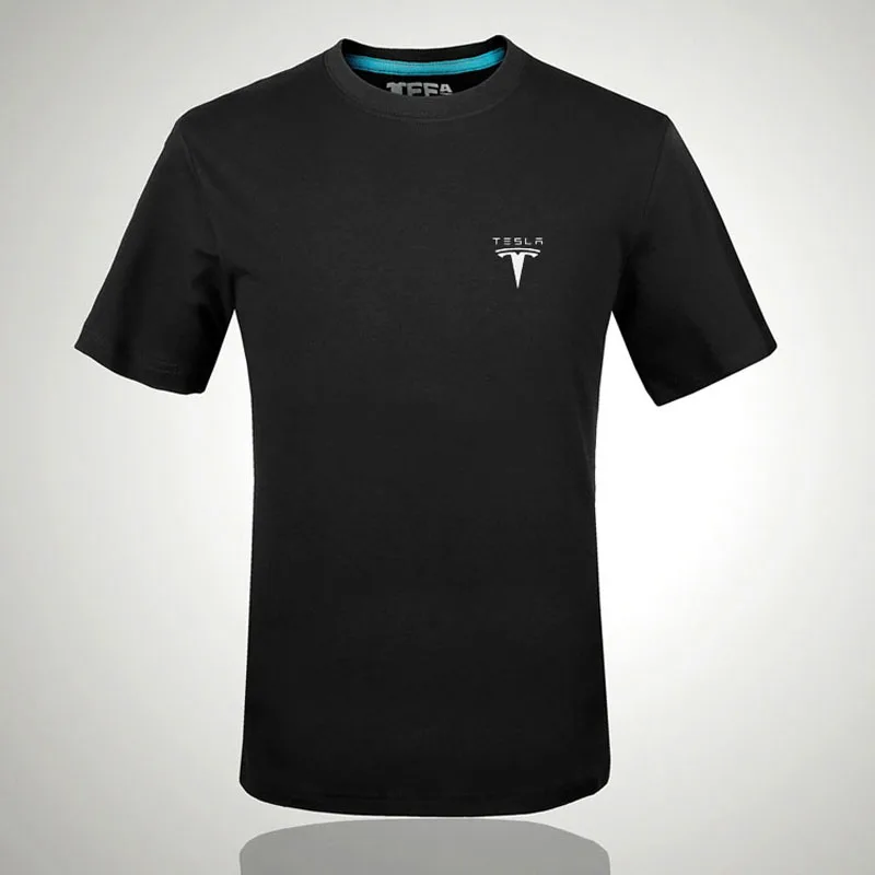 Фото 2020 брендовые футболки с логотипом Тесла футболка буквенным - купить