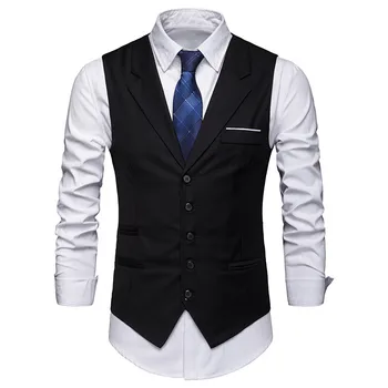 Black Men Suit Vest Fashion Business Casual Waistcoat Grey Men's Vests S-XXXL
Black Men Suit Vest Fashion Business Casual Waistcoat Grey Men's Vests S-XXXL