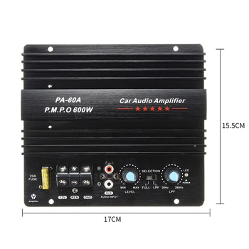 Super Car Audio Amplifier Bass Subwoofer 12V 17*15.5cm Black Aluminum 30Hz~280KHz 4Ω 600W Protection
Super Car Audio Amplifier Bass Subwoofer 12V 17*15.5cm Black Aluminum 30Hz~280KHz 4Ω 600W Protection