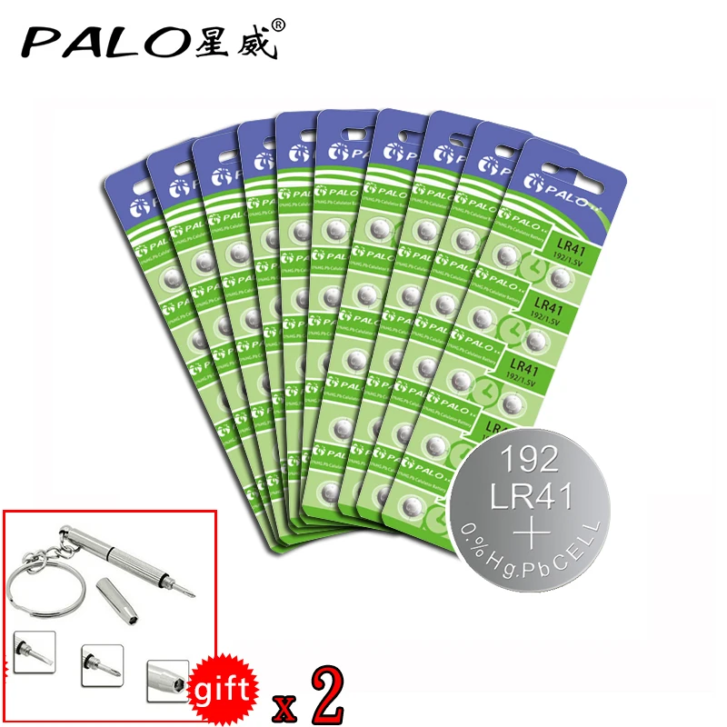 PALO 100pcs wholesale PALO button battery 192/1.5V LR41 battery100 pieces Battery Button Watch Toy Remote Control Calculator
PALO 100pcs wholesale PALO button battery 192/1.5V LR41 battery100 pieces Battery Button Watch Toy Remote Control Calculator