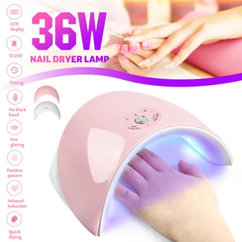 ibcccndc 36W USB UV/ LED Nail Gel Dryer Light Lamp Timed Infrared Manicure Polishing Curring Drying Machine For Nail Lovers
ibcccndc 36W USB UV/ LED Nail Gel Dryer Light Lamp Timed Infrared Manicure Polishing Curring Drying Machine For Nail Lovers