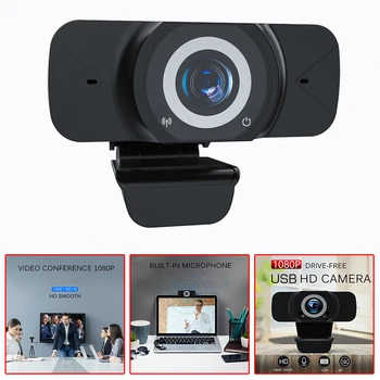 HD 1080P Webcam Autofocus Video Recording Web Camera Cam For PC Laptop Desktop Built-in Microphone Widescreen Video
HD 1080P Webcam Autofocus Video Recording Web Camera Cam For PC Laptop Desktop Built-in Microphone Widescreen Video