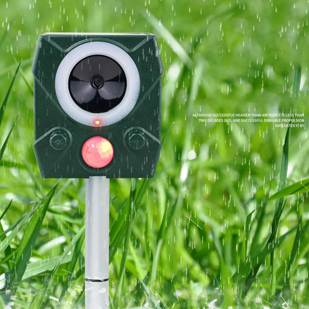 Solar Ultrasonic Pest Repeller Sonic Mole Vole Snake Rodent Repellent Powered Mouse Rat Drop Shipping | Дом и сад