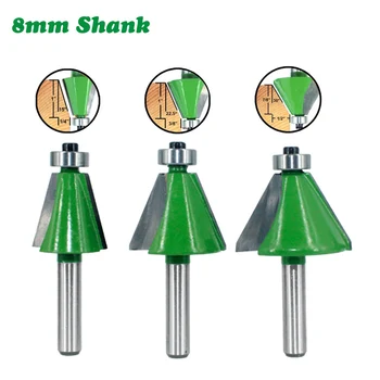 3PC/Set 8MM Shank Milling Cutter Wood Carving 15 22.5 30 Degree Chamfer Router Bits Woodorking Bit Machine Tools Milling Cutter
3PC/Set 8MM Shank Milling Cutter Wood Carving 15 22.5 30 Degree Chamfer Router Bits Woodorking Bit Machine Tools Milling Cutter