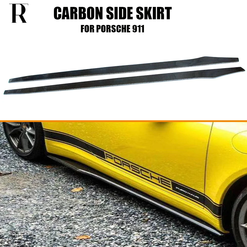 Real Carbon Fiber Side Bumper Extension Skirt for Porsche 911 991 Carrera Racing Car Side Splitter
Real Carbon Fiber Side Bumper Extension Skirt for Porsche 911 991 Carrera Racing Car Side Splitter