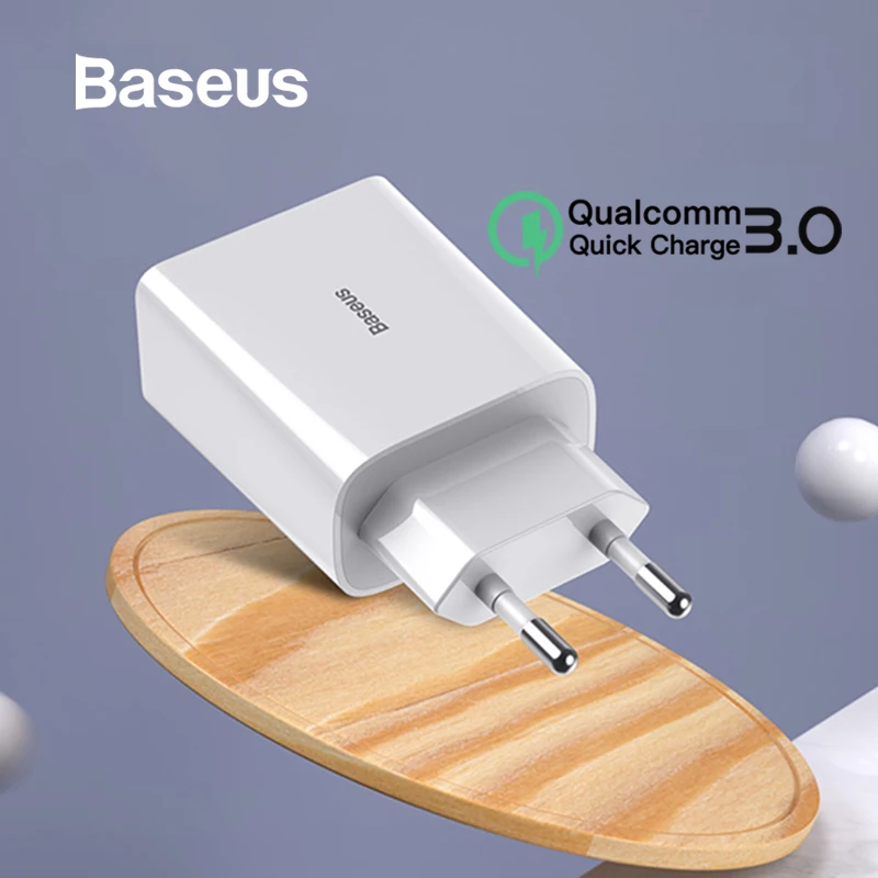 Baseus Mini USB Charger 18W Quick Charge 3.0 For iPhone11 XS XR Fast Charge PD3.0 AFC FCP For Samsung S10 Phone Quick Charger
Baseus Mini USB Charger 18W Quick Charge 3.0 For iPhone11 XS XR Fast Charge PD3.0 AFC FCP For Samsung S10 Phone Quick Charger