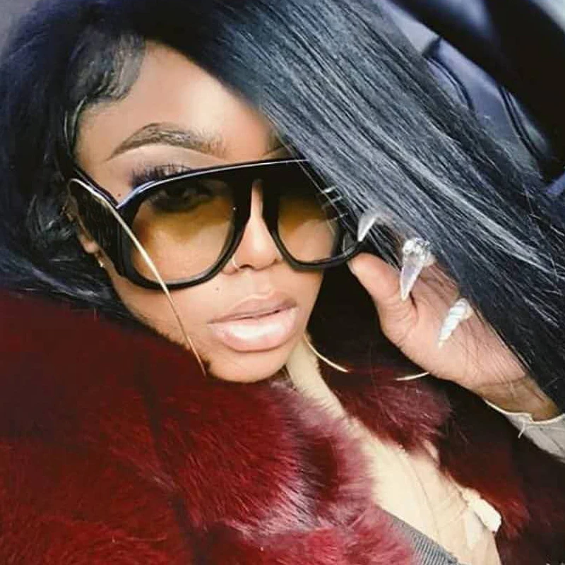 Vintage Wide Leg Oversized Hip Hop Sunglasses For Women And Men Luxury Brand Black Gradient Sun Glasses Female Yellow Wywear 
Vintage Wide Leg Oversized Hip Hop Sunglasses For Women And Men Luxury Brand Black Gradient Sun Glasses Female Yellow Wywear