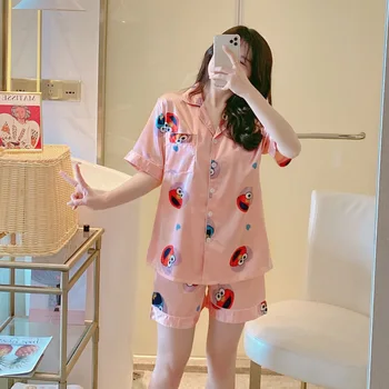 9 Style Summer Pyjamas Set Women Silk Satin Pajamas Short Sleeve Sleepwear Floral Pijama Female Pajamas Suit Sleep Lounge Set
9 Style Summer Pyjamas Set Women Silk Satin Pajamas Short Sleeve Sleepwear Floral Pijama Female Pajamas Suit Sleep Lounge Set