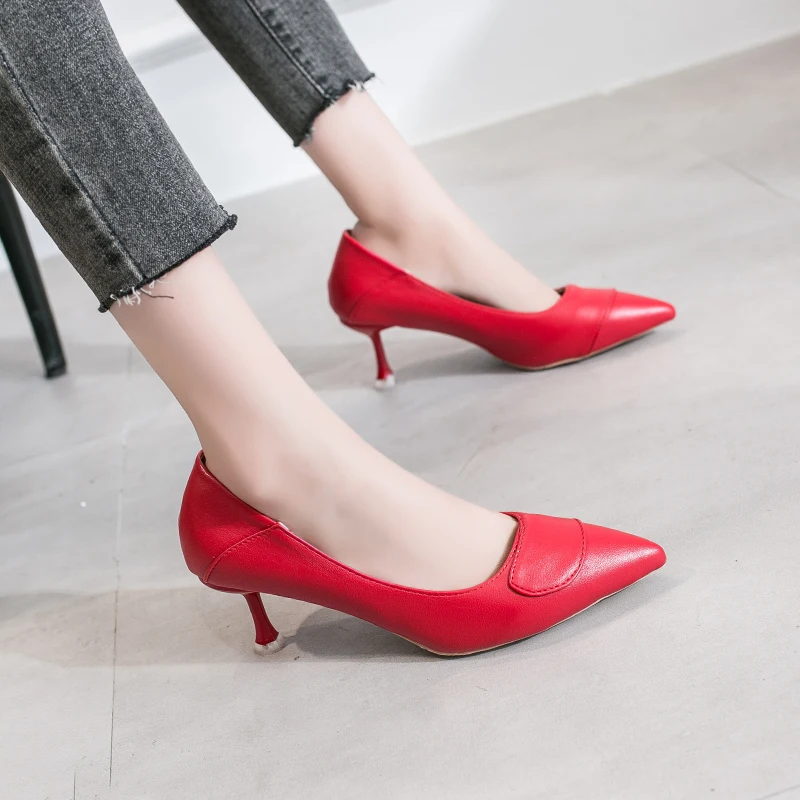 Office Shoes Women Pumps Sexy High-heeled Shoes for Ladies Pointed Toe 6 Cm Stiletto Heel Women Shoes 2020 Mother Bride Shoes
Office Shoes Women Pumps Sexy High-heeled Shoes for Ladies Pointed Toe 6 Cm Stiletto Heel Women Shoes 2020 Mother Bride Shoes