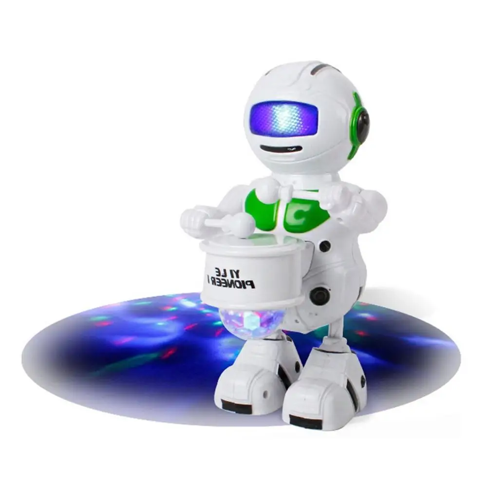 Electric Robot Toy Space Dancing 360 Degree Rotating Light Music Electric Drum Robot Funny Music Robot
Electric Robot Toy Space Dancing 360 Degree Rotating Light Music Electric Drum Robot Funny Music Robot