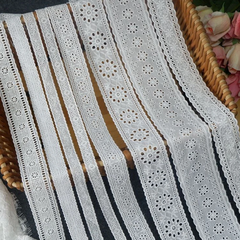 14 Yards 2-7cm Exquisite Cotton Cloth Embroidery Lace Trim Clothes Decoration Garment Material Needlework Sewing Accessories 312
14 Yards 2-7cm Exquisite Cotton Cloth Embroidery Lace Trim Clothes Decoration Garment Material Needlework Sewing Accessories 312