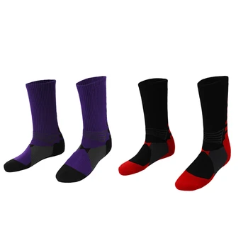2 Pair Professional Basketball Socks Athletics Socks Outdoor Sports Socks Stocking - Purple & Black
2 Pair Professional Basketball Socks Athletics Socks Outdoor Sports Socks Stocking - Purple & Black