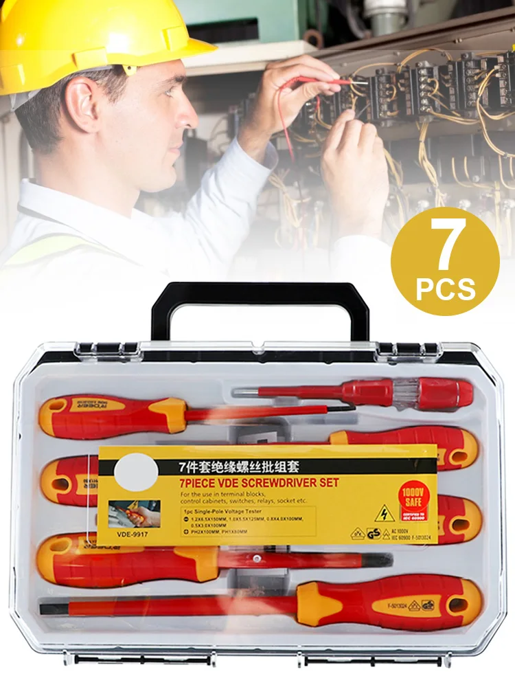 7PCS Screwdriver Set Multi-function Electrician Tool Repair Device Hand Tools Torx Hex with Plastic Tool box Storage Case
7PCS Screwdriver Set Multi-function Electrician Tool Repair Device Hand Tools Torx Hex with Plastic Tool box Storage Case