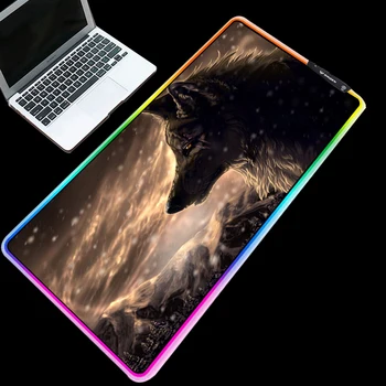 ZSUXTC Large Size RGB Mouse Pad Cold Light LED Color Change USB Charging Siberian Wolf King Dongman Computer Carpet
ZSUXTC Large Size RGB Mouse Pad Cold Light LED Color Change USB Charging Siberian Wolf King Dongman Computer Carpet