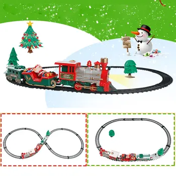 Christmas Electric Rail Car Train Toy Children's Railway Racing Road Transportation Building Toys with Light Music
Christmas Electric Rail Car Train Toy Children's Railway Racing Road Transportation Building Toys with Light Music