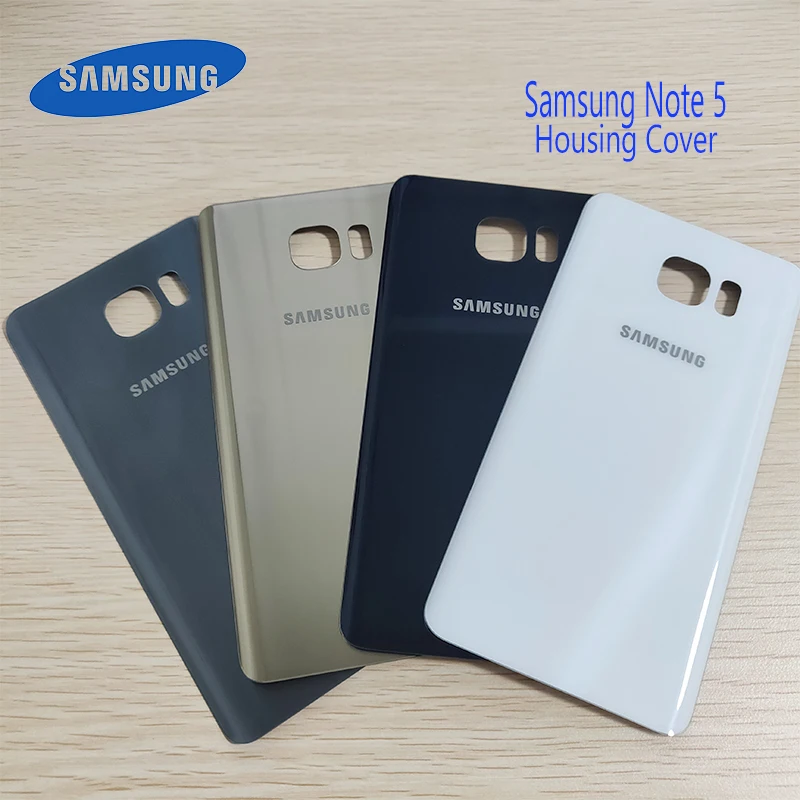 Оригинальная задняя крышка батарейного отсека Samsung Note5 3D стеклянный корпус чехол
