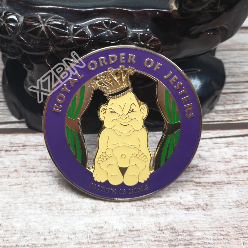 Автомобильная эмблема Masonic Auto Badge масон вольный каменщик BCM19 ROYAL ORDER OF JESTERS