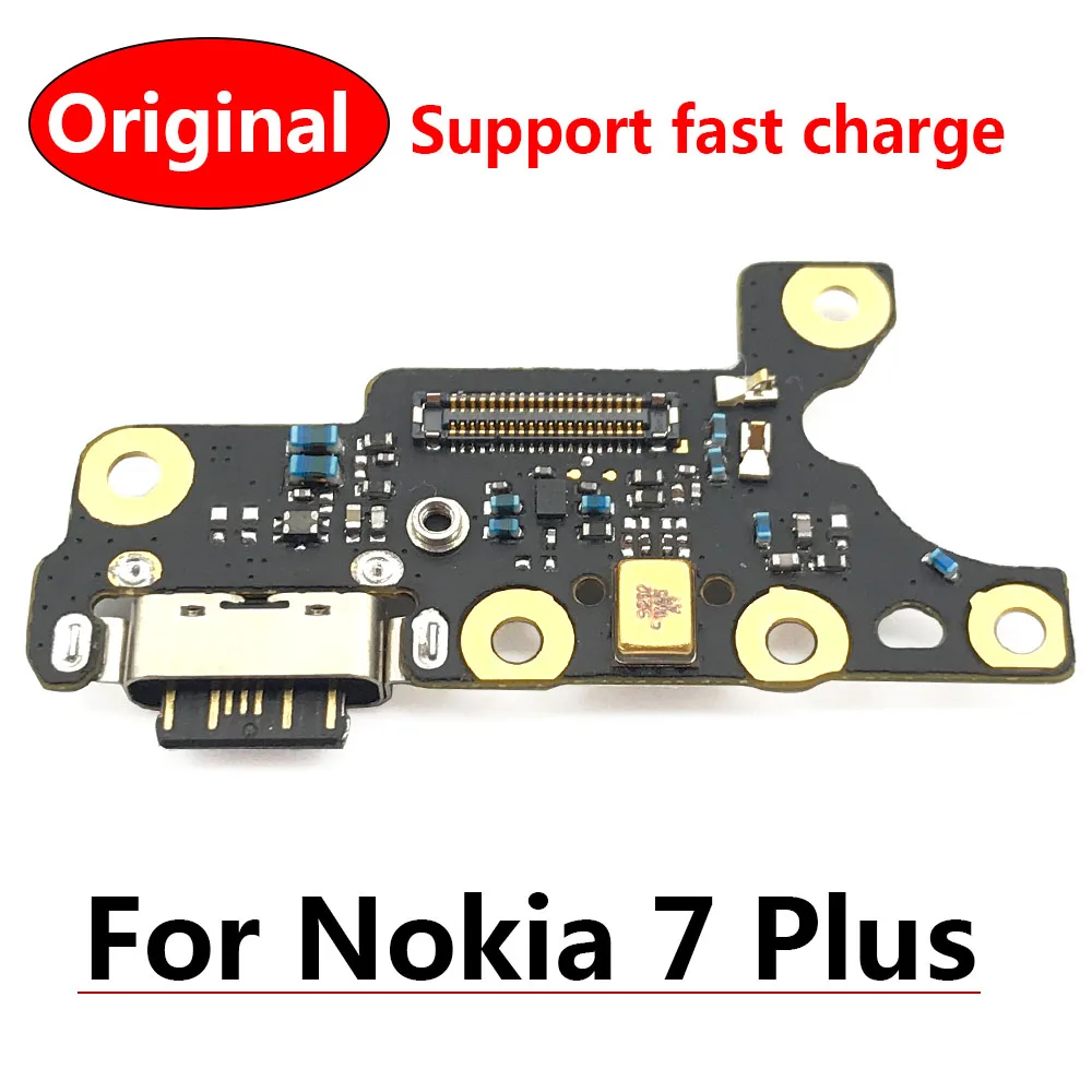 Новинка для Nokia 7 plus + TA 1049 1055 1062 зарядный порт док разъем Micro USB гибкий кабель плата