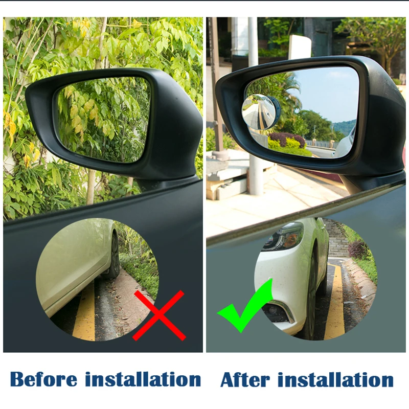 1 Pair Car 360 Degree Universal Framless Blind Spot Mirror Wide Angle Round Ultrathin Convex Blindspot Rearview Parking Mirror
1 Pair Car 360 Degree Universal Framless Blind Spot Mirror Wide Angle Round Ultrathin Convex Blindspot Rearview Parking Mirror