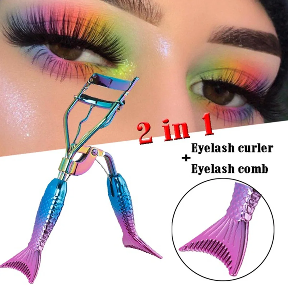 1PC Carbon Steel Mermaid Pattern Electroplating HandleFalse Eyelashes Curler Metal Eyelash Comb Portable Women Makeup Tools
1PC Carbon Steel Mermaid Pattern Electroplating HandleFalse Eyelashes Curler Metal Eyelash Comb Portable Women Makeup Tools