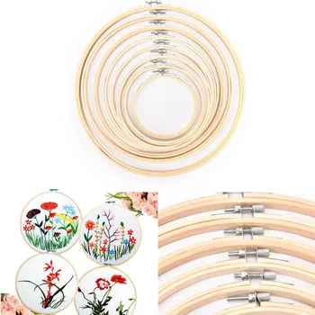 Bamboo Frame Embroidery Hoop Ring DIY Needlecraft Cross Stitch Machine Round Loop Hand Household Sewing Tools 2Sizes
Bamboo Frame Embroidery Hoop Ring DIY Needlecraft Cross Stitch Machine Round Loop Hand Household Sewing Tools 2Sizes