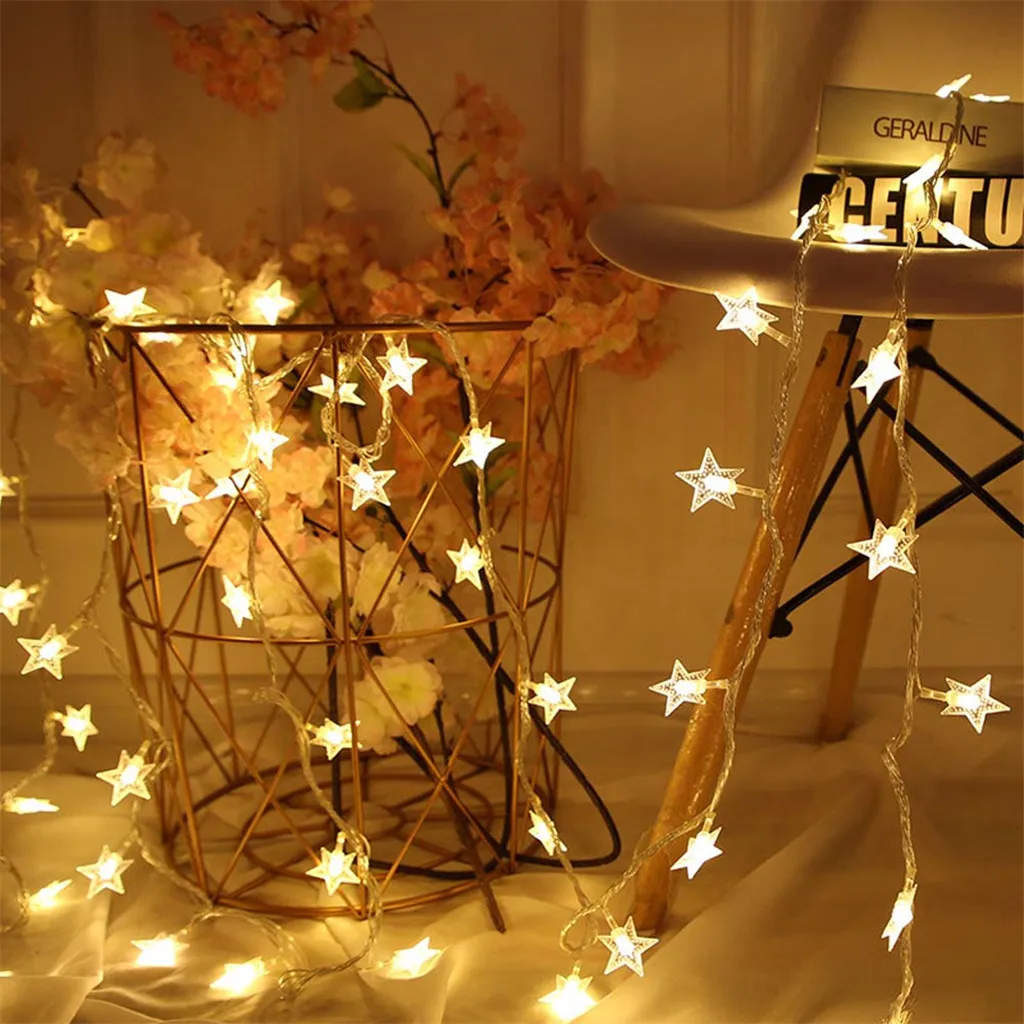 Leds Star Shaped LED Fairy String Lights Creative Twinkle Star String Lights 20 LED Star String Lights Home Decor Party Wedding
Leds Star Shaped LED Fairy String Lights Creative Twinkle Star String Lights 20 LED Star String Lights Home Decor Party Wedding