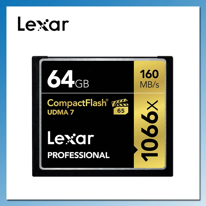 Фото Lexar 1066X CF карта 32 Гб 64 128 ГБ 256 памяти до 160 МБ/с./с флэш-карта UDMA 7 для Full HD 3D 4K видео | Карты памяти (33023345585)