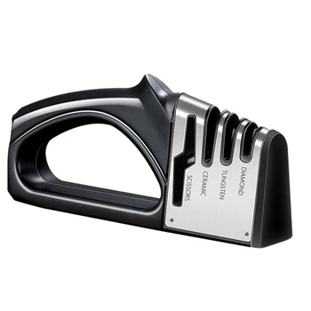 Sharpener,4 Stage Knife Sharpener,4-In-1 Knife And Scissors Sharpener With Diamond,Ceramic,Tungsten,Kitchen Tools For Kinds Of K
Sharpener,4 Stage Knife Sharpener,4-In-1 Knife And Scissors Sharpener With Diamond,Ceramic,Tungsten,Kitchen Tools For Kinds Of K
