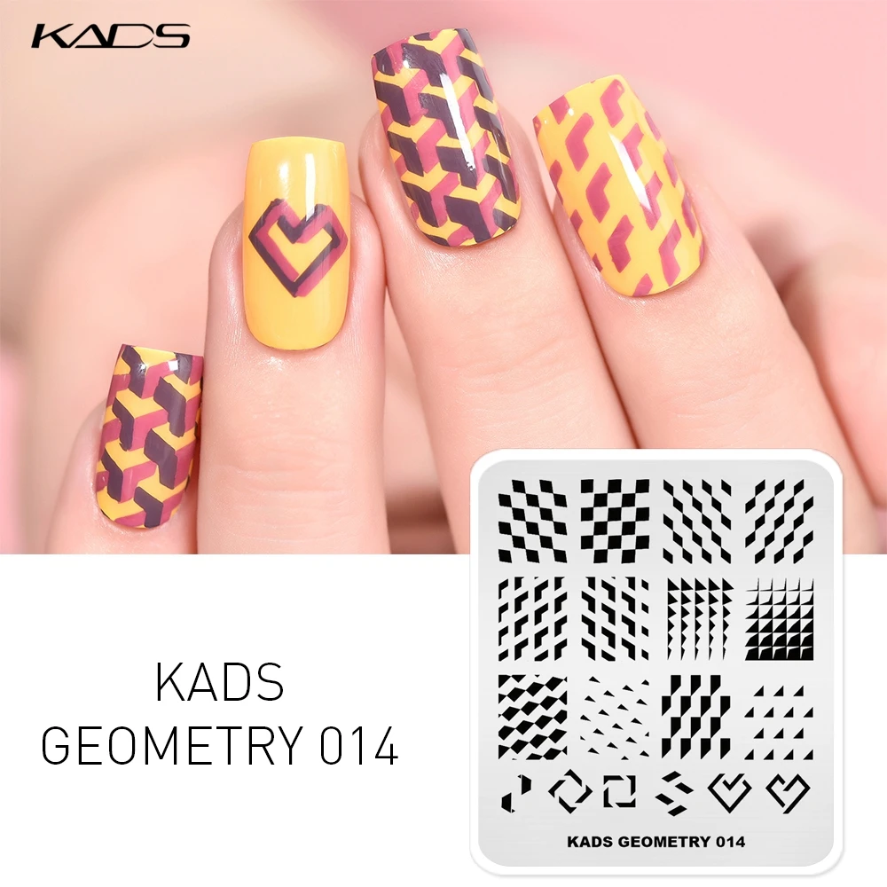 KADS New Arrival Nail Stamping Plate 3D Geometry Pattern Printing Plate Nail Art Stamp Templates Stencil Design Polish Manicure
KADS New Arrival Nail Stamping Plate 3D Geometry Pattern Printing Plate Nail Art Stamp Templates Stencil Design Polish Manicure