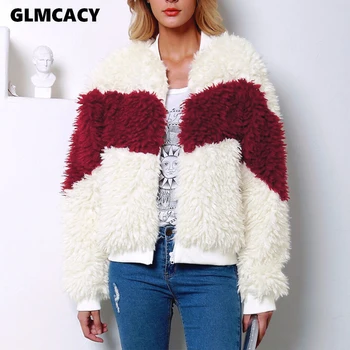 Women Elegant O-neck Zipper Thick Warm Fur Coat Autumn and Winter Fashion Contrast Color Faux Fur Coat
Women Elegant O-neck Zipper Thick Warm Fur Coat Autumn and Winter Fashion Contrast Color Faux Fur Coat