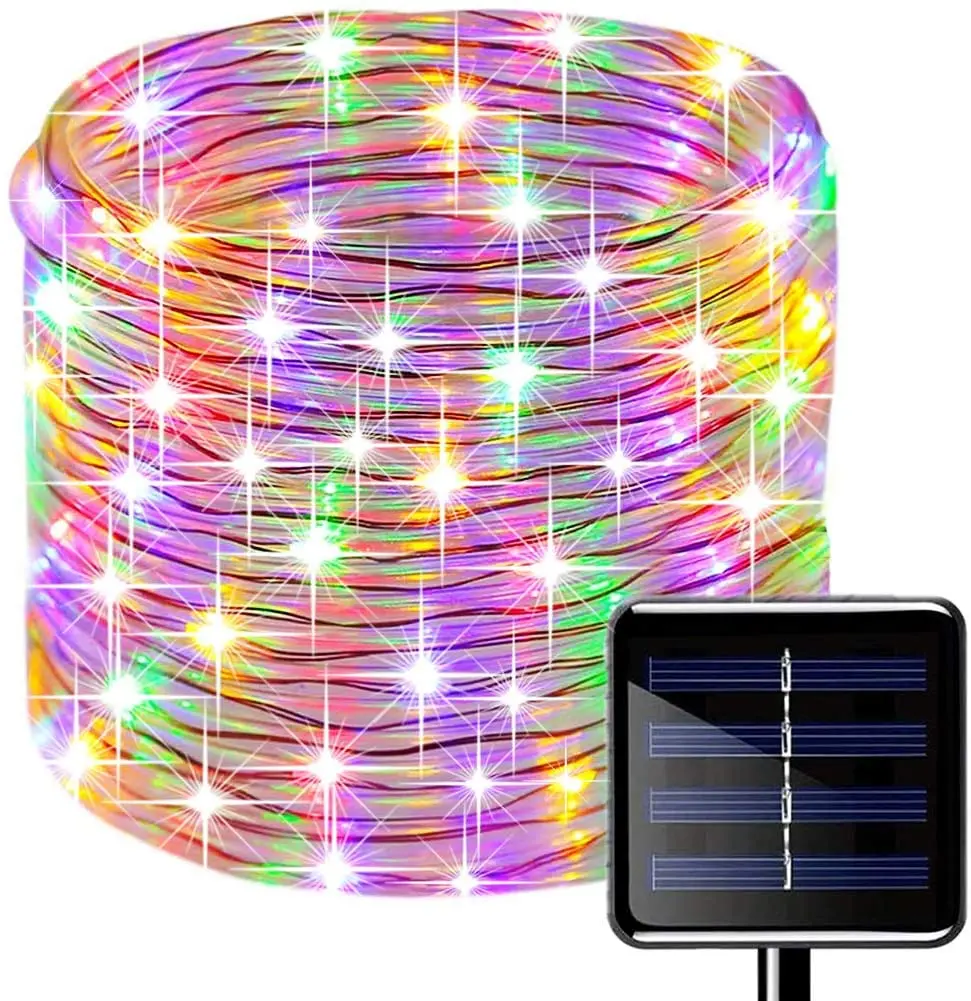 Solar LED String lights Outdoor Rope Street Garland Waterproof Fairy Light Christmas Party Garden Solar Lamp Decoration 7/12/22m 
Solar LED String lights Outdoor Rope Street Garland Waterproof Fairy Light Christmas Party Garden Solar Lamp Decoration 7/12/22m