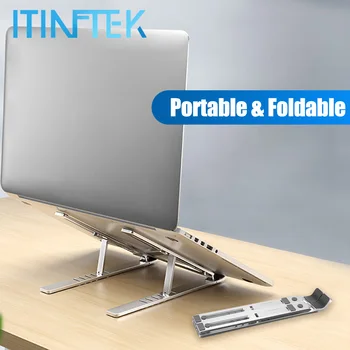 ITINFTEK Foldable Aluminium Alloy Laptop Stand for MacBook Pro Notebook Stand Tablet Stand Bracket Laptop Holder for Notebook