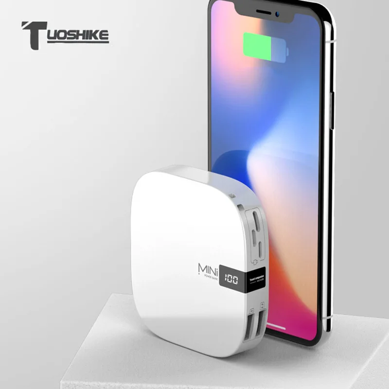 TUOSHIKE 10000mAh Mini Power Bank LED Display Portable External Battery Charger Fast Charge Powerbank for Iphone Samsung Xiaomi
TUOSHIKE 10000mAh Mini Power Bank LED Display Portable External Battery Charger Fast Charge Powerbank for Iphone Samsung Xiaomi