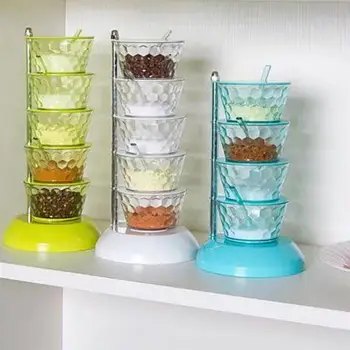Kitchen Storage Jar Convenient Rotatable Spice Jars Case Durable Seasoning Box Storage Container For Home Kitchen Accessories
Kitchen Storage Jar Convenient Rotatable Spice Jars Case Durable Seasoning Box Storage Container For Home Kitchen Accessories