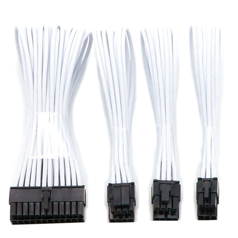 Basic Extension Cable Kit - 1Pc ATX 24Pin, 1Pc EPS 4+4Pin, 1Pc PCI-E 6+2Pin, 1Pc PCI-E 6Pin Power Extension Cable
Basic Extension Cable Kit - 1Pc ATX 24Pin, 1Pc EPS 4+4Pin, 1Pc PCI-E 6+2Pin, 1Pc PCI-E 6Pin Power Extension Cable