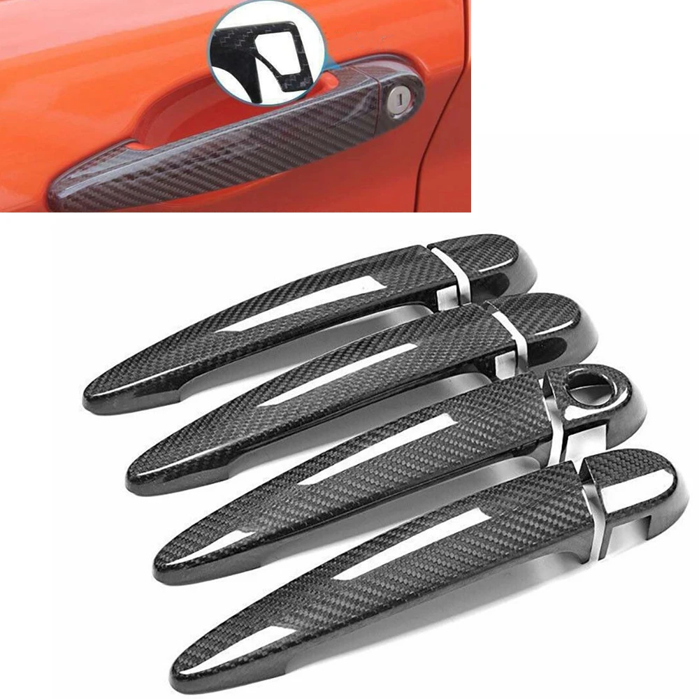 

Carbon Fiber Car Door Handle Cover For BMW E87 F20 F21 w/ Smart Key Hole